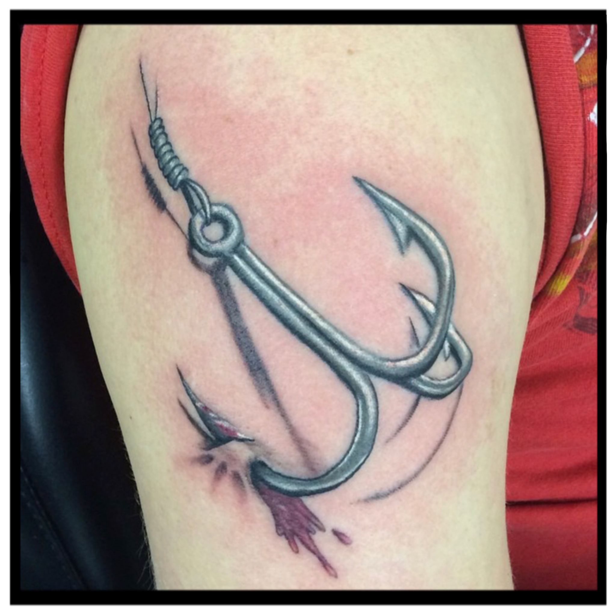 75 Fish Hook Tattoo Designs For Men  Ink Worth Catching  Traditional hand  tattoo Neck tattoo Skin tear tattoo